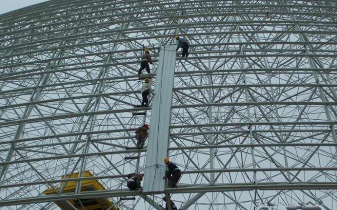 敦煌网架装配好以后应当留神哪八项验收事件